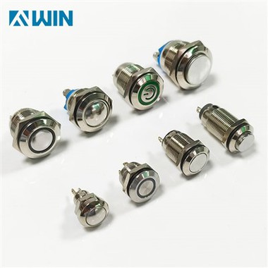 Botão de metal LED